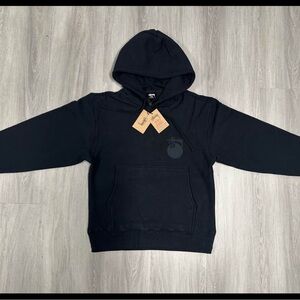 Stussy Black Hoodie with Logo Tag